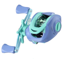 Dopamine Color Matching Baitcast Reel 3+1 Inverted Ball Bearings 7.2:1 Gear Ratio Right Hand Purple