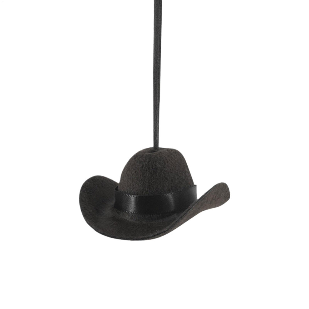 Cowboy Hat Rear View Charm Fabric Pendant For Truck And Caravan Automotive Interior Decoration 9084446664201