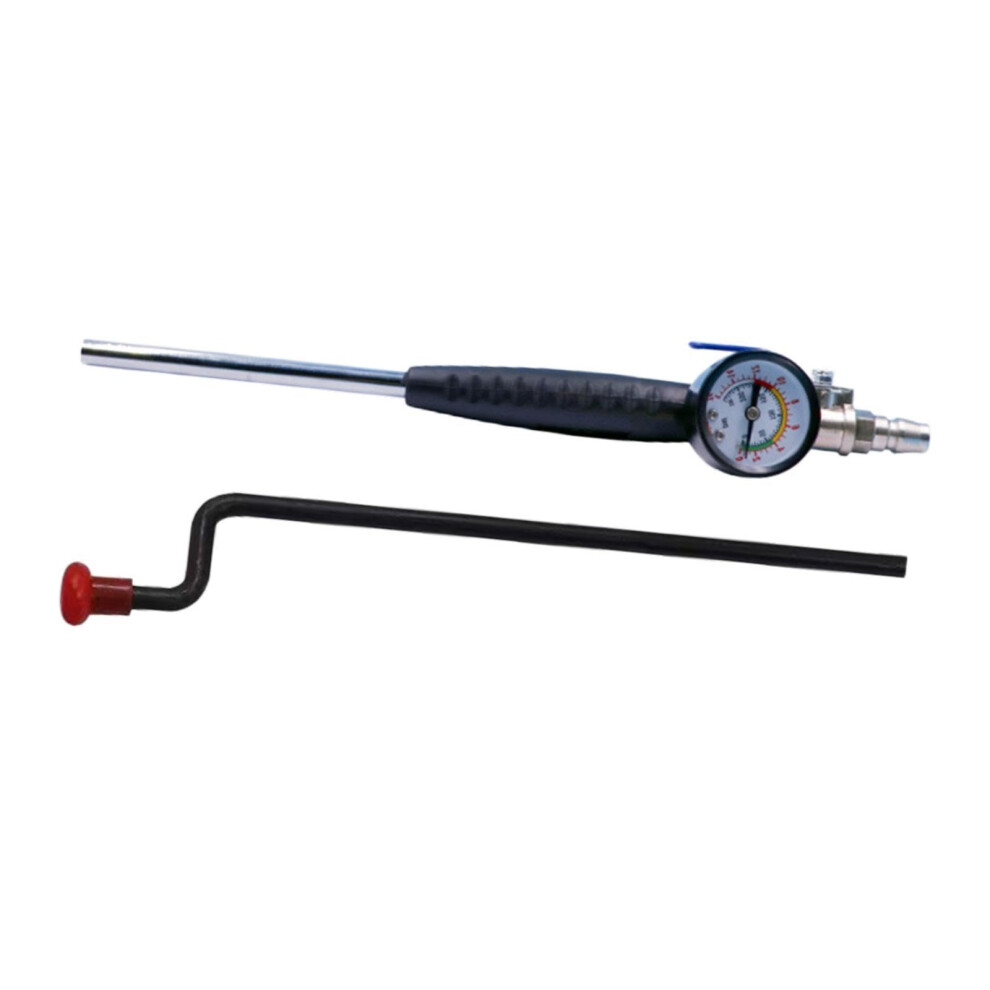 Tire Inflator Rod With Pressure Gauge 230 Psi For Truck Bike Automotive Universal Fit Rod-Style Tire Inflator Gauge 9393856685707