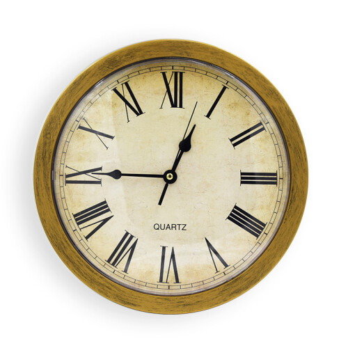 Vintage Gold Wall Clock with Hidden Safe, Large Storage Space 1