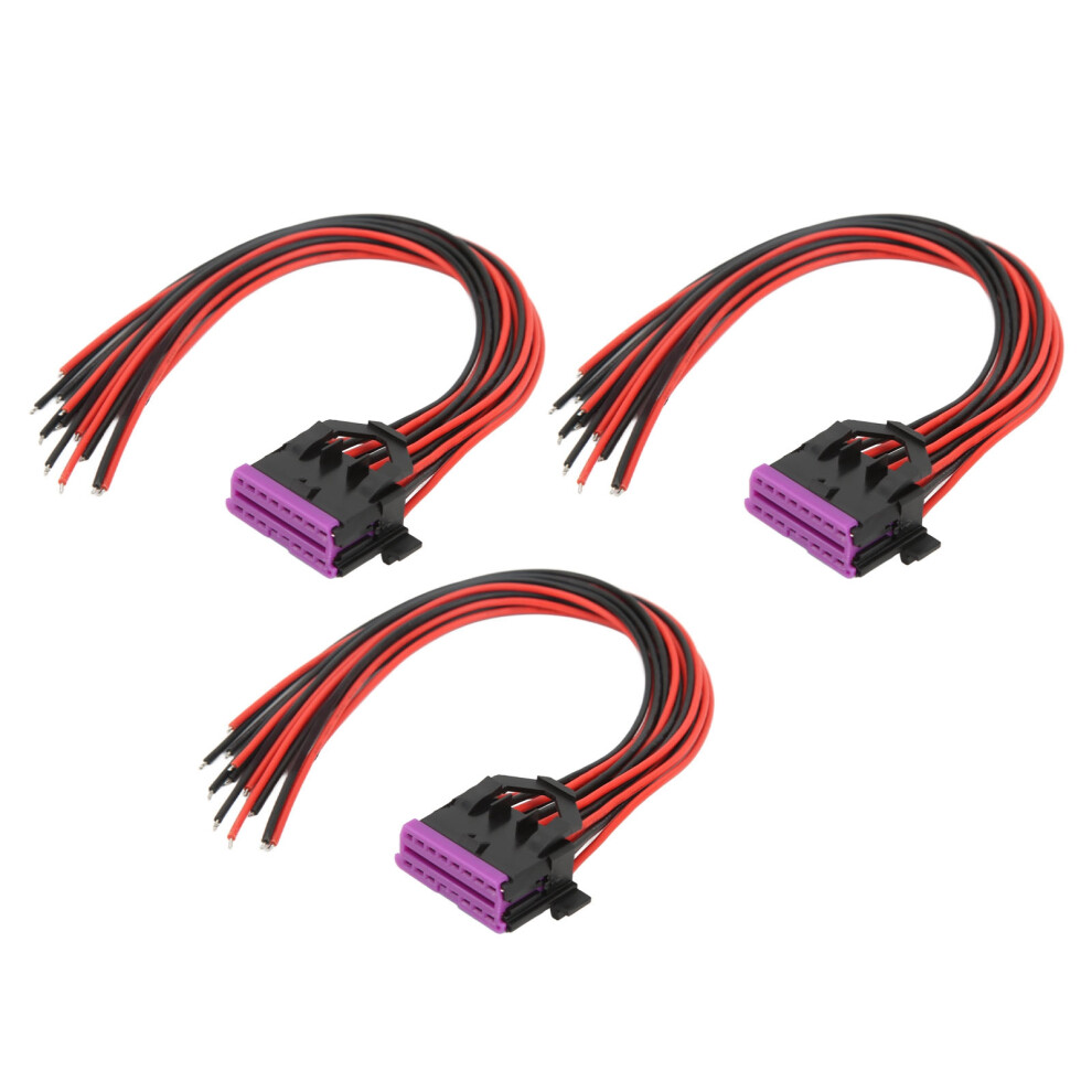 Obd2 16 Pin Female Connector Cables 30Cm Automotive Diagnostic Extension Lead 8491356335885