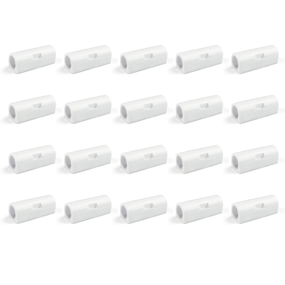 No Traces Cable Clips Adhesive Cable Organizers, Space-Saving, Small White For Desk And Tv Cables For Tidy Area 9354506585198