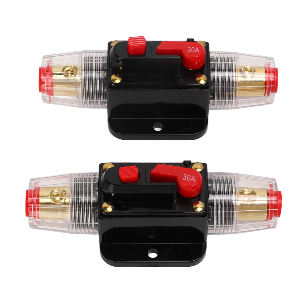 12-24V 30A Inline Circuit Breaker With Fuse Holder For Car, Boat, Yacht 4911356337152
