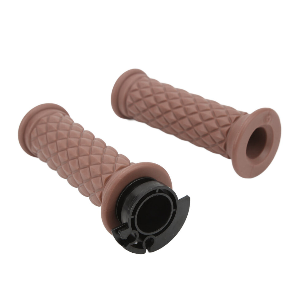 Universal 22Mm Throttle Handle Grips For Scooter Gy6 50Cc-150Cc Brown 3191356336947