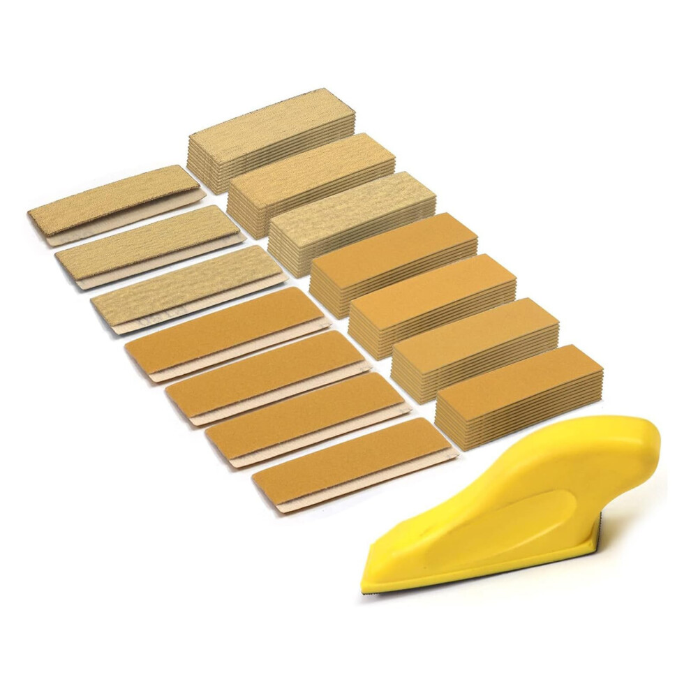 Essential Finger Sander Set 71-Piece Sandpaper Pack For Enthusiasts And Car Repair Woodworking And Polishing Red 9393856686230