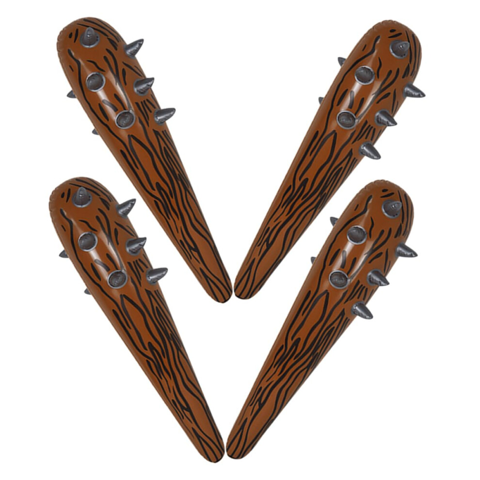 Kids Inflatable Cheering Thunder Sticks 4 Pack, Fake Wood Bat Design, Balloon Noise Maker For Outdoor Games And Parties-image-OPC-PMGYHGB-NEW