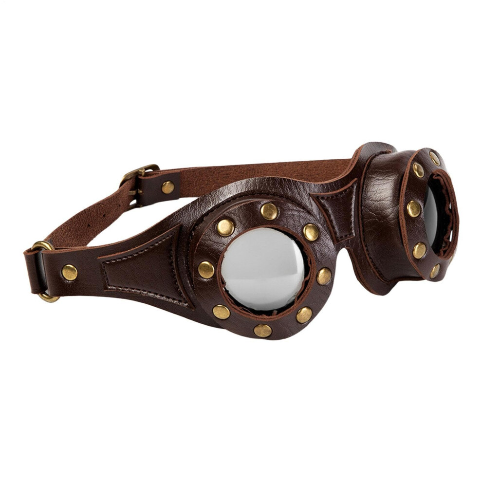 Vintage Motorcycle Goggles Adjustable Unisex Steampunk Desert Mountaineering Anime Conventions Halloween Costume Parties 9067246373184