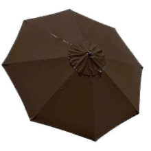 (3m 8bones, black) 3m Round Garden Parasol Umbrella Outdoor Patio Sun Shade Canopy 3m 6/8x Arm