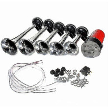 (As show, One size) 5 Trumpet Train Horn Kit For Trucks, Loud Train Horn Kit, Air Horn Compressor For 12v Vehicles Trains Boats Vans