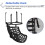 Basketball Return Attachment, Easy Setup Shooting Rebound System, Black PP Plastic, 360-Degree Rotatable Return Chute 5