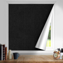 (As show, XL-145 x 300 cm) Window Blackout Fabric, Blackout Curtains, Roof Window Blackout Sun Protection, Blackout Roller Blind No Drilling