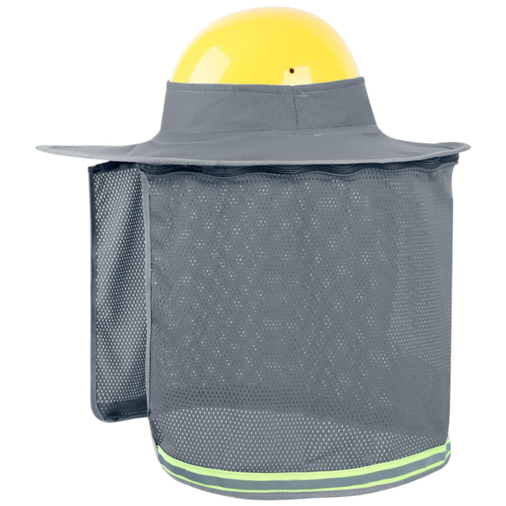 Hard Hat Visor Full-Brim Guard Neck Shade Attachment, Cooling Breathable Construction Helmet For Garden, Welding 9393856686568
