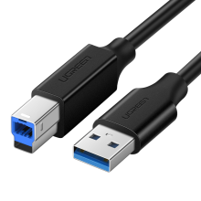 Ugreen Druckerkabel USB-A auf USB-B 5 Gbit/s, 2 m - Schwarz