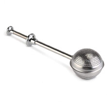 Loose Leaf Tea Snap Ball &Tea Mesh Stainless Steel Strainer With Handle Ball Shape Tea Infuser And Filters