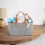 Baby Diaper Caddy Portable Organizer Foldable Caddy Felt Bag Grey Changing Table Organizer 2