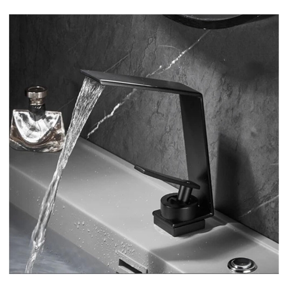 Bathroom Basin Faucet Waterfall Faucet Single-Handle Deck Mounted Cold And Hot Water Water Plating Finish Sink Faucet 9067246373900