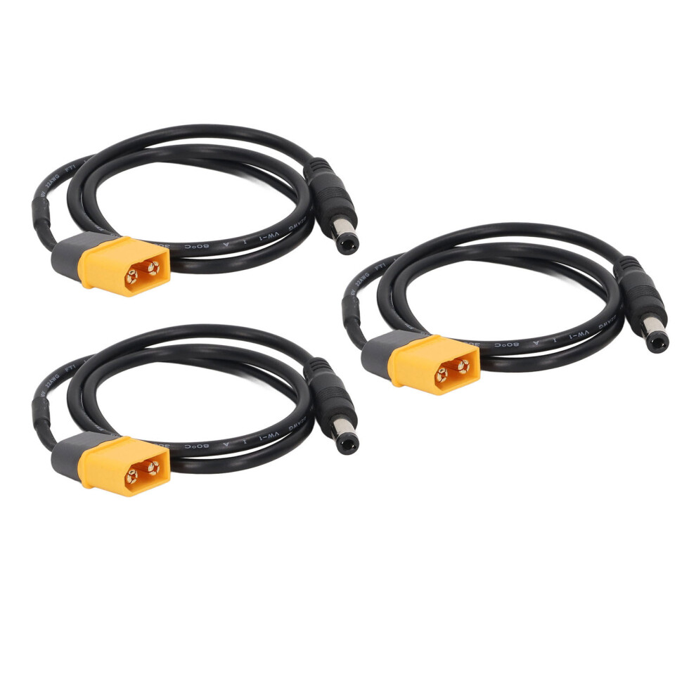 3Pcs Xt60 To Dc Cable Male To Male Battery Adapter Line For Drone & Car 8781356342182