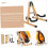 Folding Mandolin Stand With Protective Pad, Portable Storage Rack, Safe Instrument Display, Compact Space-Saving Design 2