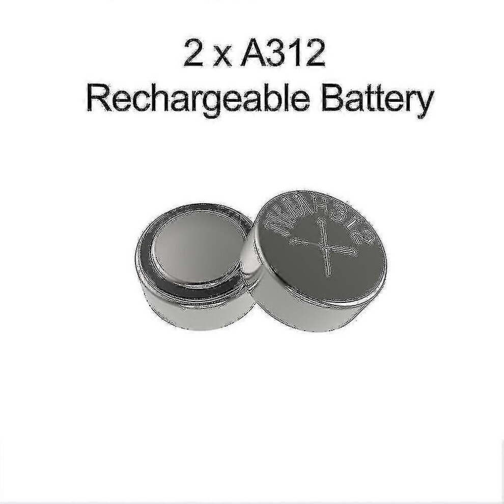 Kikidex (As Show, One Size) A312 Rechargeable Battery,Hearing Aids Batteries 312 Charger Kit 312 312A A312 Pr4 Rechargeable Batt