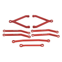 RC FCM FCX24 1/24 Alloy Steering & Suspension Links Red