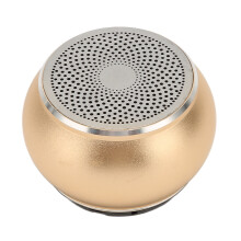 IP67 Waterproof Aluminum 400mAh Bluetooth Small Speaker for Shower, Bike, Car Gold