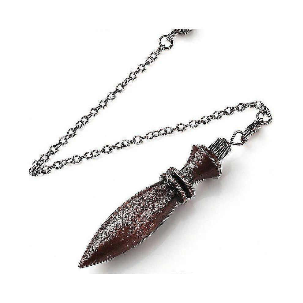 Kikidex (As Show, ) Dowsing Divination Pendulum Karnak Egyptian Metal Pendulums Brass Pendant Healing Heavy Dowser Reiki Gold