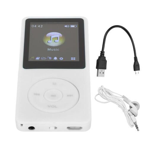 Portable MP4 Player 1.8" LCD, 32GB Support, White, Thin Accessories 1