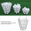 Golf Ball Storage Basket Metal Large Capacity Container with Foldable Handle 13