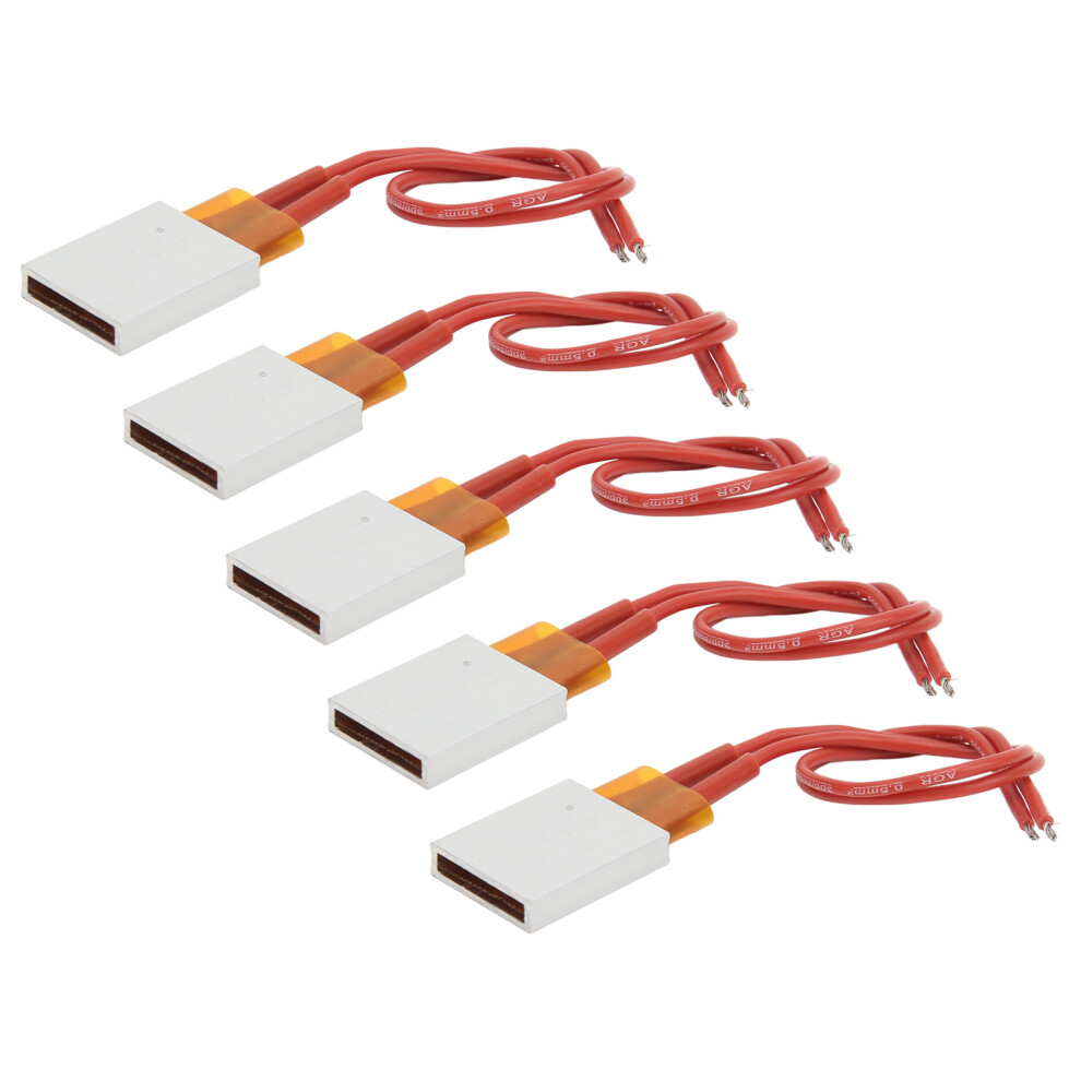 5Pcs Ptc Heating Element Plates 270C Aluminum Alloy 25X21mm 4951356344705