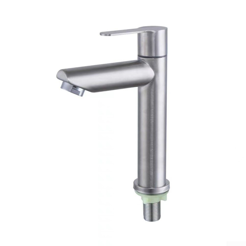 Waterfall Bathroom Tap Stainless Steel Faucet Deck Mount Basin Faucet Single Cold For Bathroom Sink Water Taps 9354506586768
