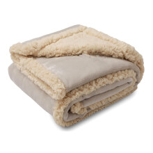 Blanket Waterproof Reversible Bed Cover Splash Blanket For Bed Or Couch Or Sofa 57x65 Inches Beige