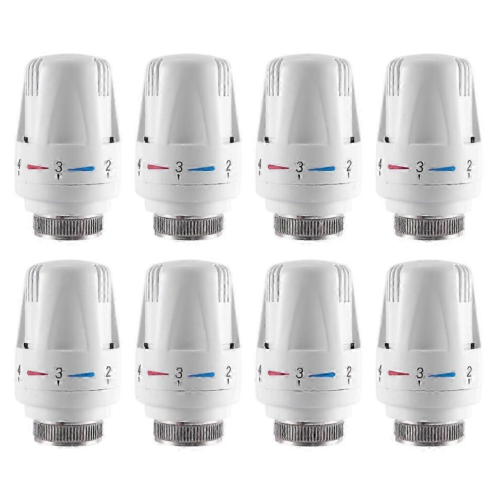 Kikidex (As Show, One Size) 8Pcs Thermostatic Radiator Valve Thermostat Radiator Valve Replacement Head
