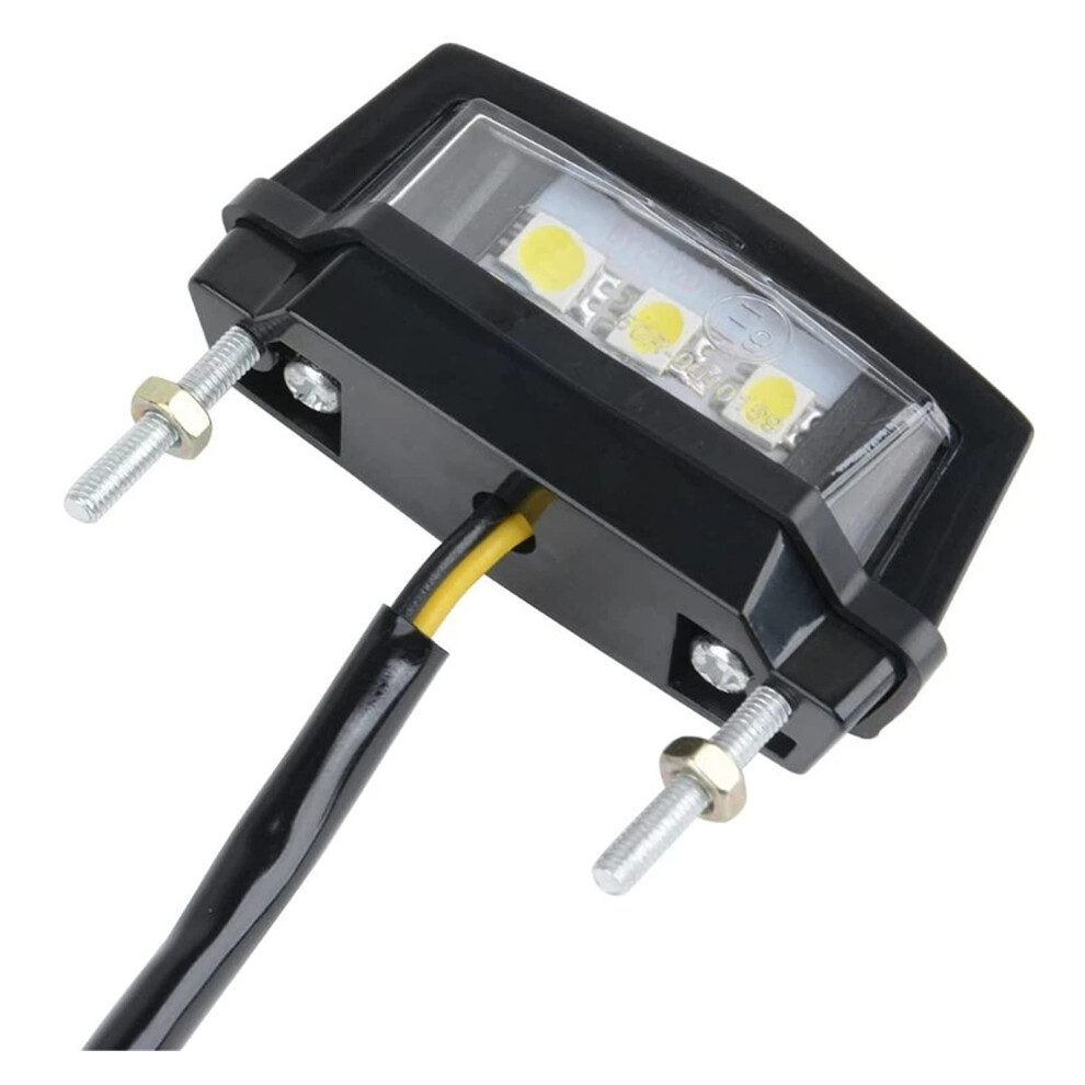 License Plate 2 Pack 12V Universal Motorcycle Led Number Plate Waterproof Off-Road Vehicle Accessory Light 9393856688036
