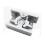 (As show, One size) 1pcs Spring Loaded Door Easy Lock Stop Catch Release Clamp Double Roller Catch (mp-4) 2
