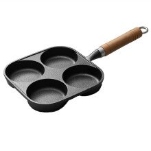 6-Hole Omelet Pan For Burger Eggs Ham Pancake Maker Non-Stick Frying Pan Wok No Oil Smoke Color A