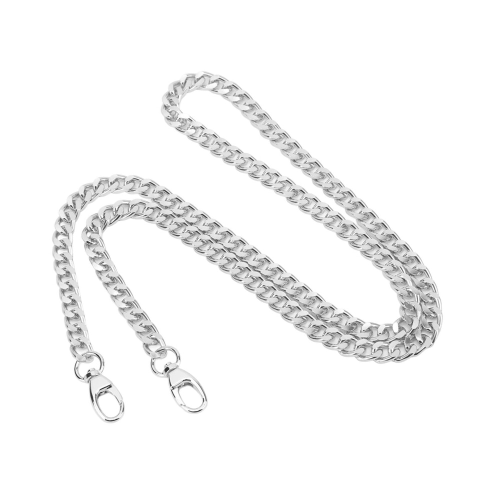 5 Pcs 1m Silver Aluminum Curb Chain for DIY Jewelry and Crafts-image-OPC-PMGYQF5-NEW