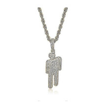 (As show, Gold) Copper Pendant Necklace with Charms - Women's Hip-hop Rap Fashion Jewelry by Billie Eilish