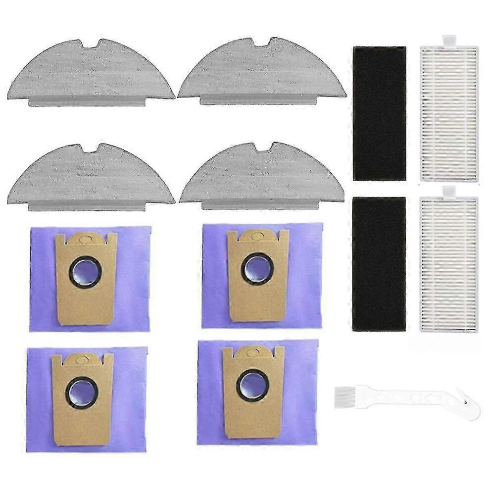 Kikidex (As Show, One Size) For Robovac L35hybrid/L35 Hybrid+ Robot Vacuum Cleaner Hepa Filter Mop Cloth Dust Bags Accessories