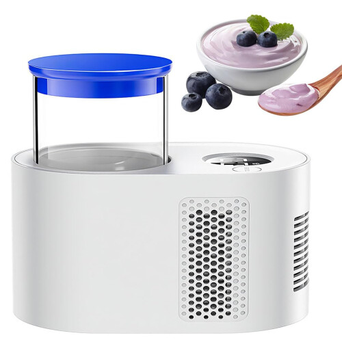 3 In 1 Yogurt Maker Machine Automatic Digital Yogurt Maker With LCD Display And Timer Control Glass Inner Pot White