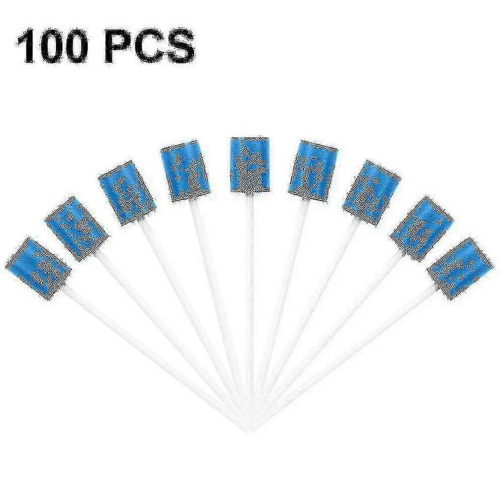 Kikidex (As Show, ) 100 Pcs Oral Sponge Sterile Oral Sponge Oral Care Sponge Oral Care Oral Hygiene Sponge Pink