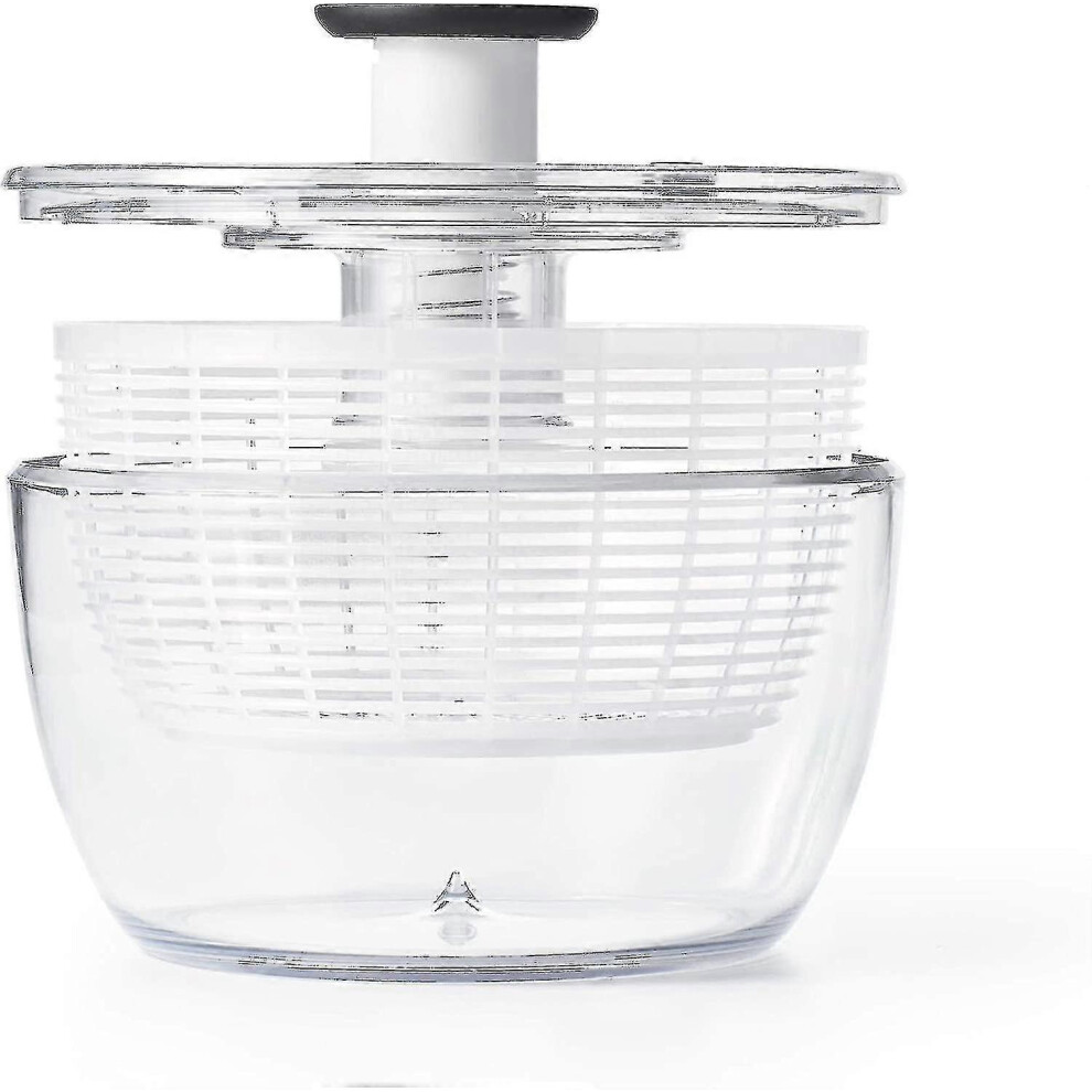Kikidex (As Show, One Size) Good Grips Glass Salad Spinner, Large/6.22 Quart, Clear