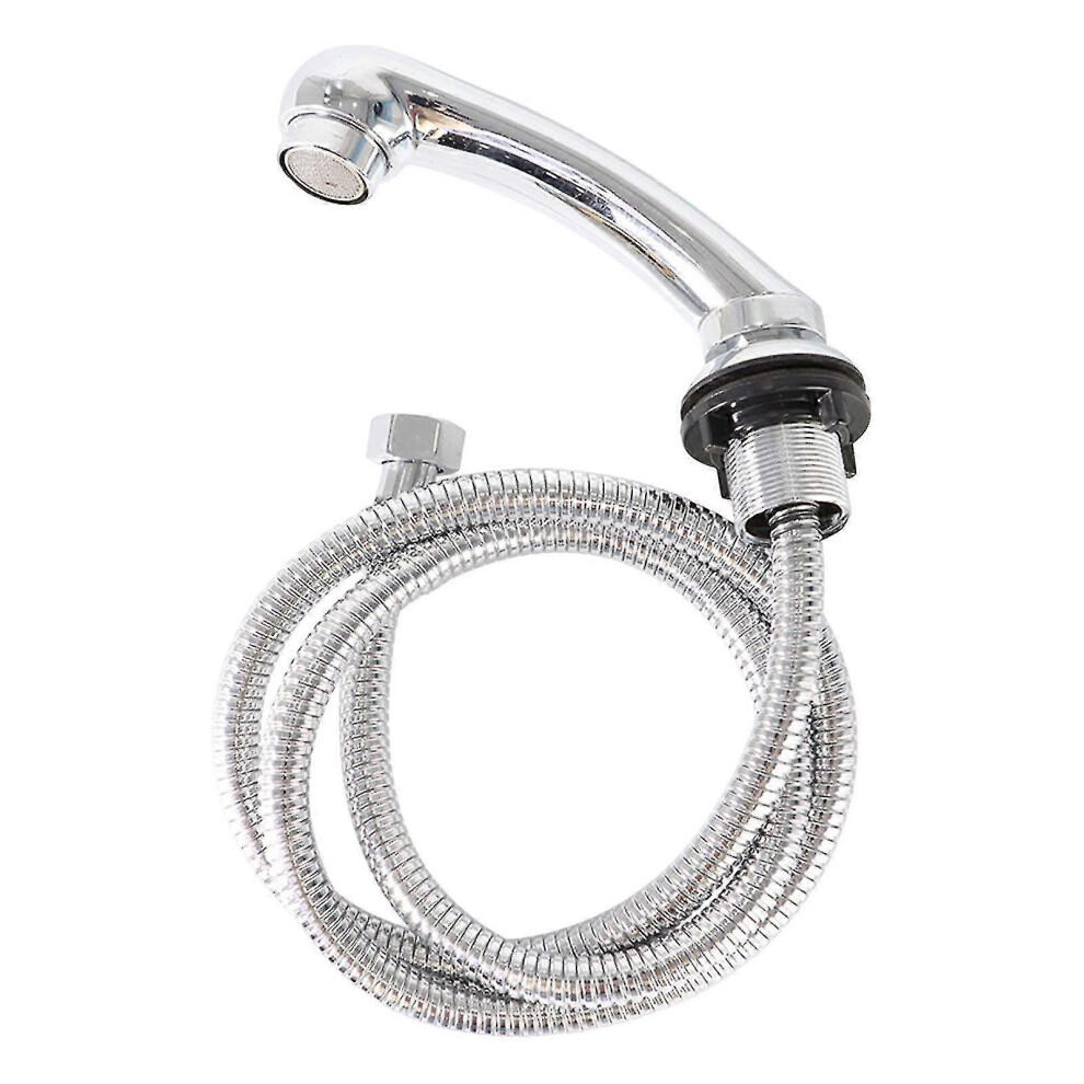 Kikidex (As Show, Argent) Shampoo Bowl Faucet Sprayer With Hose Handheld For Hair Salon Babershop Black