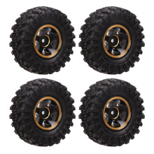 Brass & Rubber RC Tires for FMS FCX24 1/18/24 – 55mm Black Gold