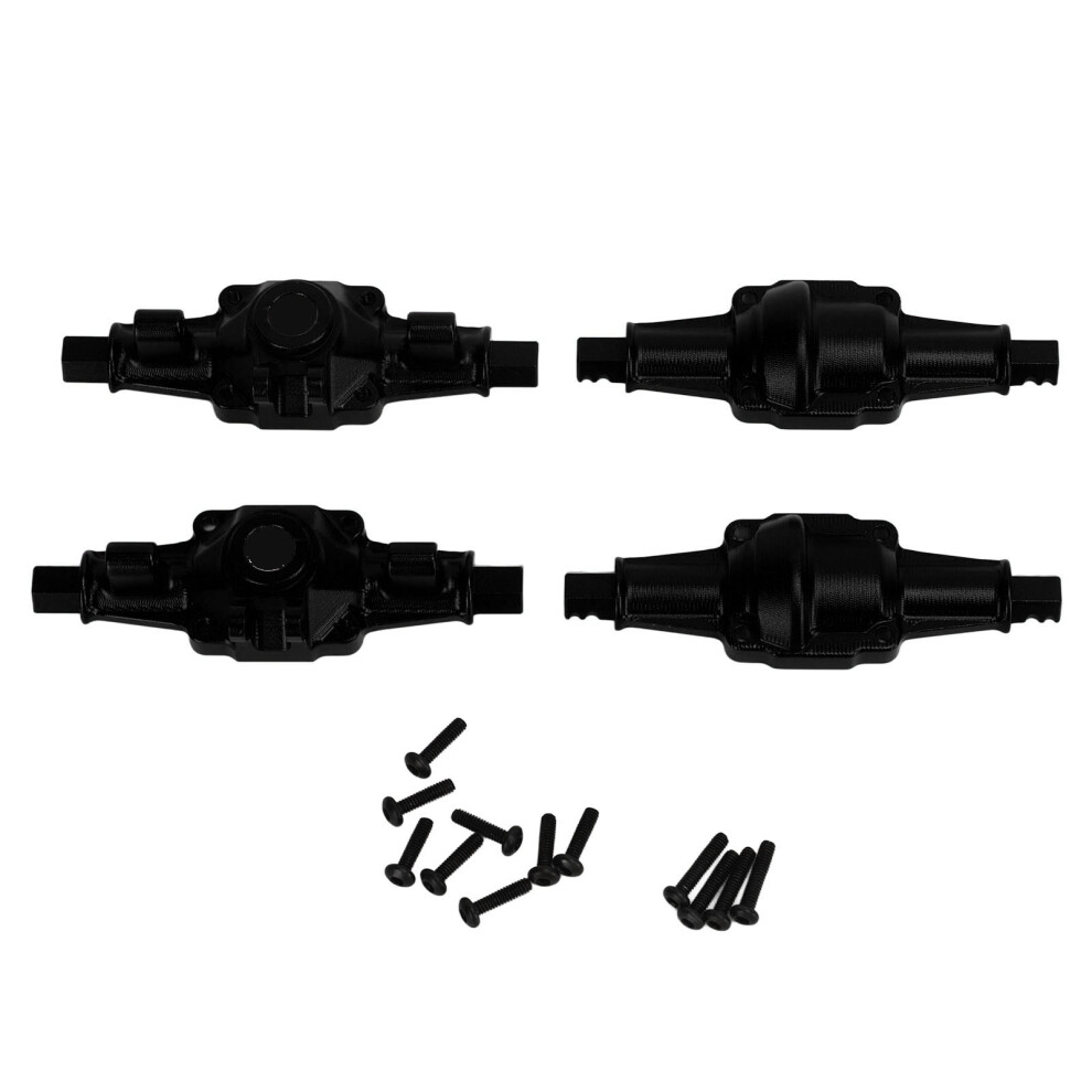 Aluminum Alloy Rc Axle Housing Set For Fcx24 1/24 Crawler Black 8451356349305