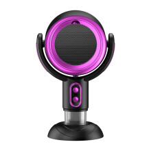Lightweight Range Hood Rechargeable Extractor Hood Desktop Oil Purifier For Indoor BBQ Cooking Plastic Black Purple