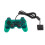 PS2 kabelgebundener Controller grün-transparent Dual-Vibe 2