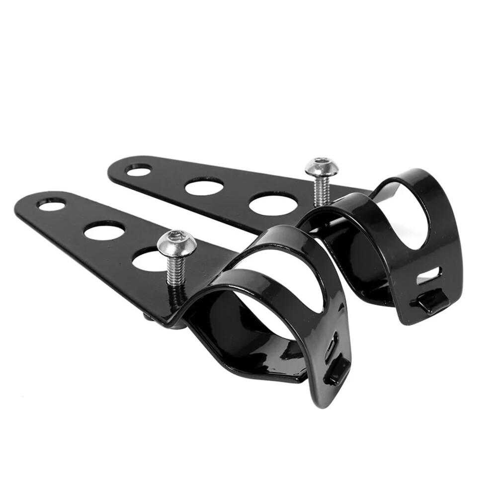 Headlight Bracket Motorcycle Modification Holder Trestle Front Shock Absorber Clamp Iron 35Mm-43Mm Black 9354506587840