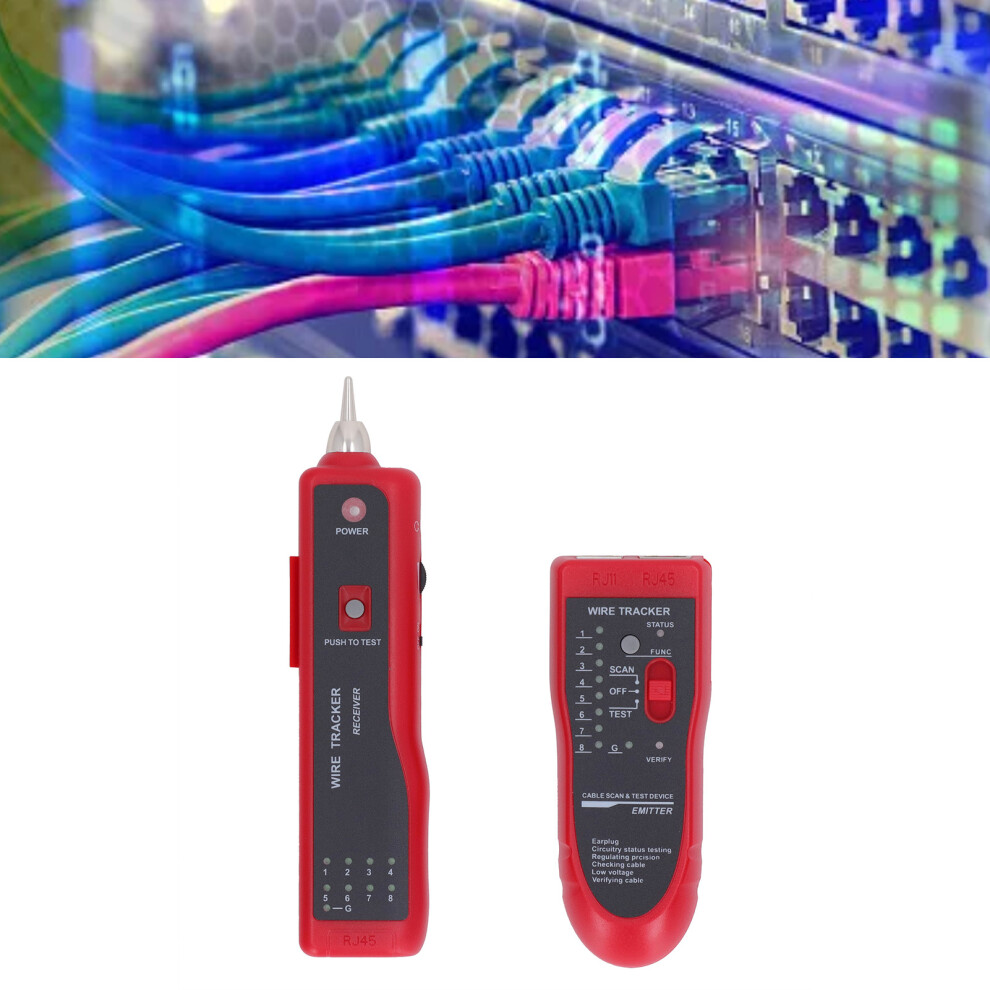 Adjustable Sensitivity Cable Tester For Poe, Line Finder, Multi-Function 7901356351576