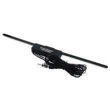 (As show, One size) Universal Car Antenna Booster Car Electronic FM/AM Radio Antenna Windshield Mount 12V Black