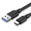 Ugreen USB-A 3.0-zu-USB-C-Kabel 3A, 1 m - Schwarz 1